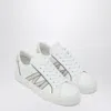 Moncler White Leather Monaco2 Sneakers
