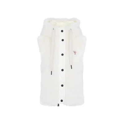 MONCLER WHITE LOGO JACKET
