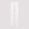 Moncler White Logo Patch Sweatpants In White