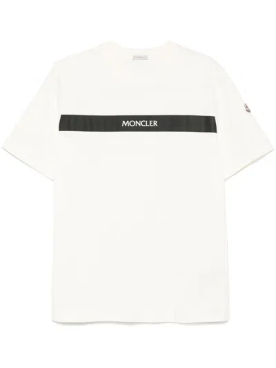 MONCLER WHITE LOGO T-SHIRT