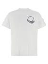 Moncler Men Logo Cotton T-shirt White In White