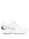 Moncler Ivory Sneakers With Prominent Logo In White