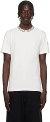 Moncler Logo-trimmed Cotton T-shirt In 032 - Bright White