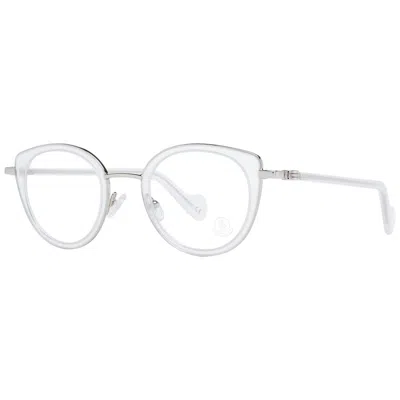 Moncler Mo-1044400 Cat Eye Metal Eyeglasses In White