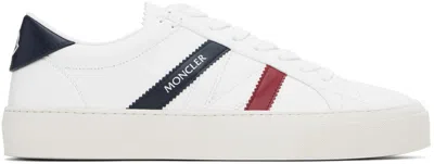 MONCLER WHITE MONACO 2 SNEAKERS