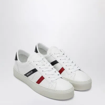 MONCLER WHITE MONACO M SNEAKERS