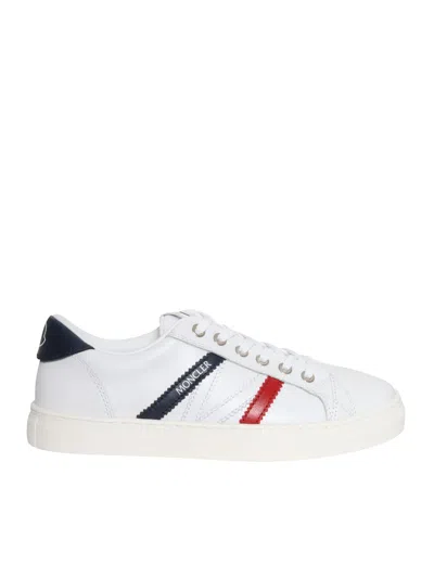 MONCLER WHITE MONACO SNEAKERS