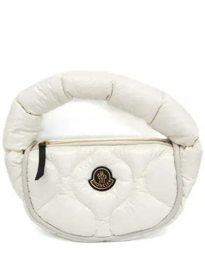 Pre-owned Moncler White Nylon Handbag (authentic Pre-loved)