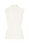 Moncler White Nylon Igens Sleeveless Down Jacket