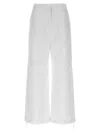 Moncler Nylon Pants Drawstring Hems In White