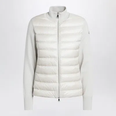 Moncler White Padded Zip-up Cardigan