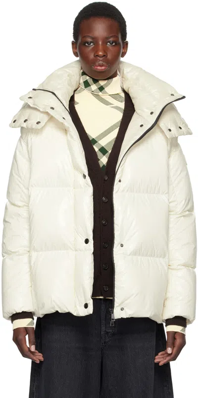 Moncler White Parana Down Jacket In 03b White