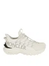 Moncler White Performance Sneakers With Tpu Spoiler In Neutral