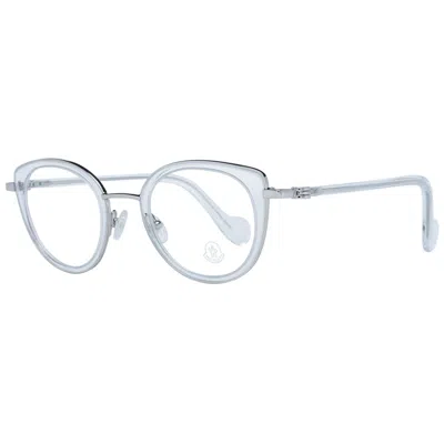 Moncler Mo-1047126 Clear Plastic Eyeglasses In White
