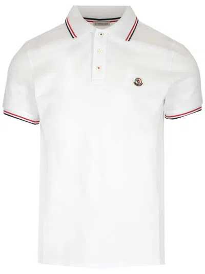 Moncler Polo Shirt In White