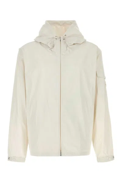 MONCLER WHITE POLYESTER SASSIERE WINDBREAKER