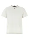 Moncler Crew Neck Printed Short Sleeve T-shirt In White
