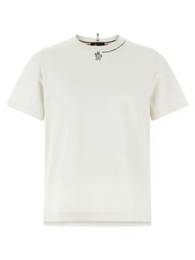 MONCLER WHITE PRINTED T-SHIRT