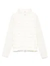 Moncler Padded Cardigan In White