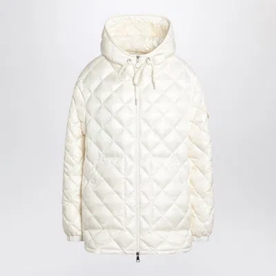 MONCLER MONCLER  WHITE QUILTED JACKET IN NYLON