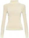 Moncler Fine-knit Roll-neck Jumper In Neutrals