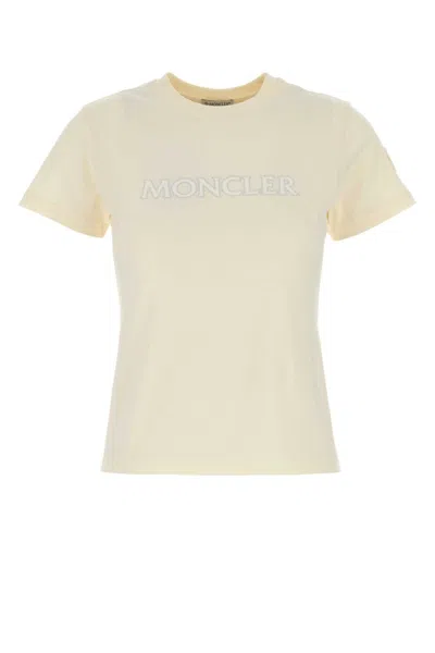 Moncler White Roundneck T-shirt In Multi