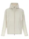 Moncler Windbreaker Drawstring Hood Elasticated Cuffs In White
