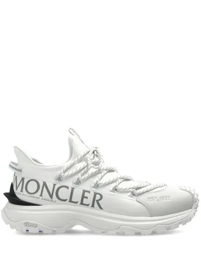Moncler White Side Logo Sneakers