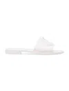Moncler Mon Logo-appliqué Slides In White