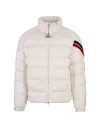Moncler White Solayan Short Down Jacket In White