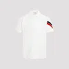 Moncler Short-sleeved Logo Polo T-shirt In White