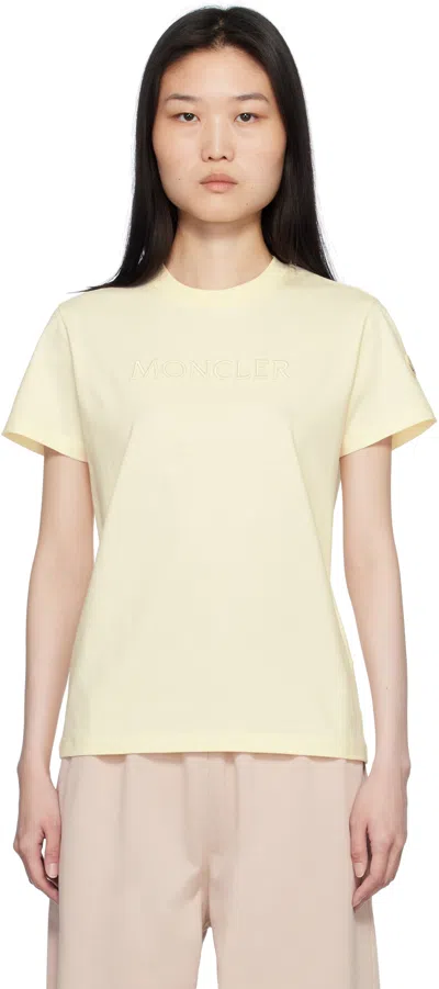 Moncler White Ss T-shirt In 037 White