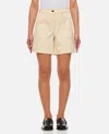 Moncler Gabardine Shorts In White