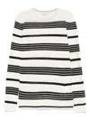 Moncler Classic Striped Maglie Sweater With Round Neckline