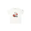 Moncler White T-shirt For Baby Boy With Logo In White