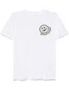 Moncler White T-shirt With Ghost And Logo In White