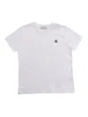 MONCLER WHITE T-SHIRT WITH LOGO