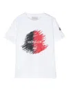 Moncler White T-shirt With Logo Motif In White