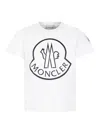 Moncler Boys White Kids Logo-print Short-sleeve Cotton-jersey T-shirt 4-14 Years In White