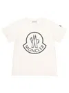 Moncler Kids Ss T-shirt In White