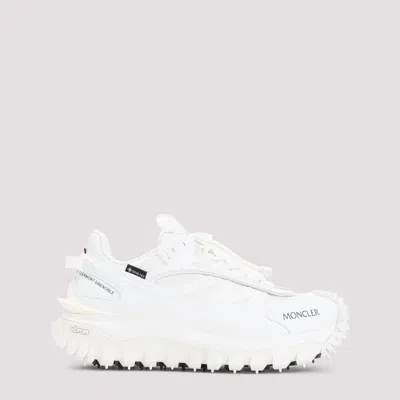 Moncler White Trailgrip Gtx Low Top Leather Sneakers