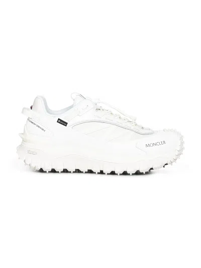 MONCLER WHITE TRAILGRIP GTX SNEAKERS