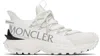 MONCLER WHITE TRAILGRIP LITE 2 SNEAKERS