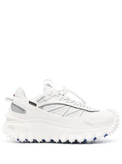 MONCLER WHITE TRAILGRIP SNEAKERS