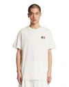 Moncler Short Sleeve Jersey T Shirt Tricolor Collar In White