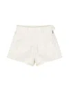 Moncler Twill Shorts In White