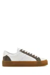 Moncler Monaco 2 Lace-up Sneakers In Multicolor