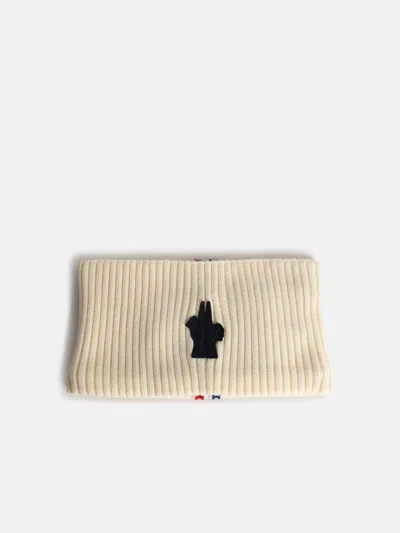 Moncler White Virgin Wool Band