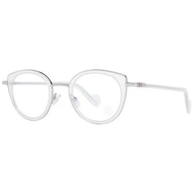 Moncler White Women Optical Frames In Gray