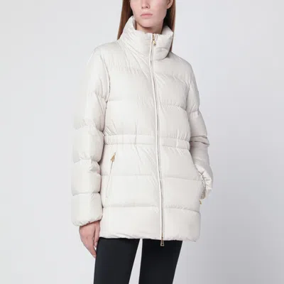 Moncler White Zip-up Down Jacket